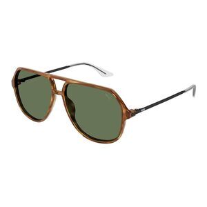 NWT PUMA PU0460S 003 Havana Black Green Sunglasses